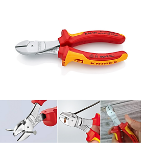 Mua Kìm Cắt Thân Chéo Knipex 74 06 160 Dài 160mm Cắt Thép Ø 3.4 mm Cách điện 1000 Volt
