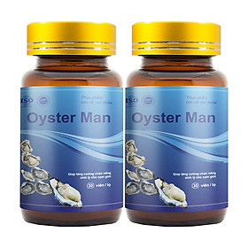 Combo 2 Oyster Man - Hỗ Trợ Điều Trị Yếu Sinh Lý, Xuất Tinh Sớm, Vô Sinh Hiếm Muộn (30V/hộp)