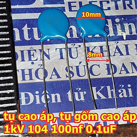 Mua 20 con tụ cao áp  tụ gốm cao áp  tụ xanh dương 1kV 1000V 223 22nf 0.022uF kde5979