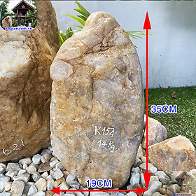 Trụ Đá Thạch Anh Hồng Thô Tự Nhiên Nguyên Khối Trấn Trạch – Nặng 14kg (19*35 cm) - K154