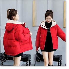 ÁO KHOÁC PHAO NỮ 3 LỚP NÓN THÊU CỰC ẤM CHO MÙA ĐÔNG KME FASHION