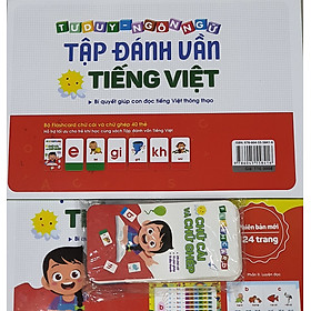 Sách tập đánh vần tiếng việt 4-6 tuổi (Tặng Kèm Thẻ Ghép Vần)