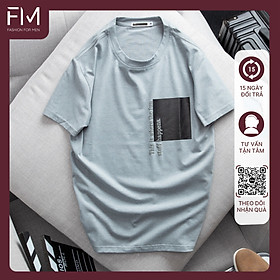 Áo thun cổ tròn thời trang nam, chất cotton muối 100% mềm mại, thoáng mát, thấm hút tốt - FORMEN SHOP - FMPS206