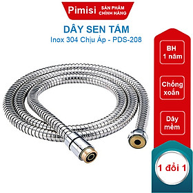 Mua Dây Sen Tắm Của Vòi Tắm Hoa Sen Nóng Lạnh Pimisi Cao Cấp Bằng Inox 304 Với Đầu Dây Làm Từ Đồng Phù hợp Mọi Bát Sen Tắm Và Củ Vòi Sen  Dài 150 cm Chống Xoắn - Chịu Áp - Chịu Nhiệt - Mạ Xi Sáng Bóng - Ống Mềm  Cho Cả Vòi Xịt Nhà Vệ Sinh | Hàng Chính Hãng