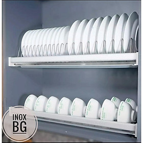 Giá bát đĩa cố định tủ trên Grob khung nhôm INOX304