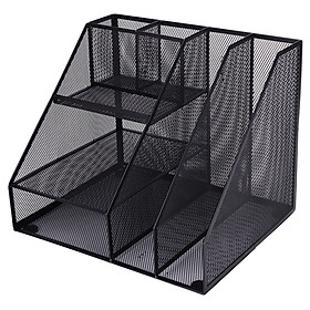 Giá Để Đồ Dùng Bàn Làm Việc Deli 79075 Bằng Lưới Kim Loại