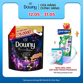 Nước Xả Vải Downy Huyền Bí Dạng Túi 3L - Lưu giữ mùi hương lâu hơn trên trang phục và trong từng cử động, khu