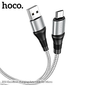 Cáp Sạc Cho Samsung, Xiaomi, Oppo, Android,... Hoco X50 Micro-USB, Cáp Dây Dù Siêu Bền - Hàng Chính Hãng