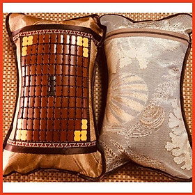 Mua Gối ngủ người lớn hạt trúc thoáng mát chống bí đầu trong mùa hè  một mặt bằng vải lụa dùng cho mùa đông  vỏ gối có thể tháo rời để giặt vô cùng tiện lợi KHUYẾN MÃI HÔM NAY