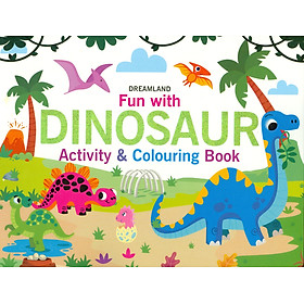 Hình ảnh Fun With Dinosaur - Activity And Colouring Book (Sách Tô Màu Cho Trẻ Em - Vui Cùng Khủng Long )