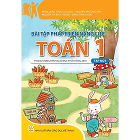 Combo Bài Tập Phát Triển Năng Lực Toán Lớp 1 Tập 1+2 (HEID)