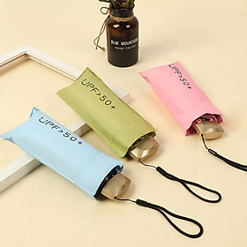 Dù Mini Gấp Gọn UPF50+ 2 Lớp Chống UV Tia Cực Tím ( Ô Che Mưa Nắng Bỏ Túi Văn Phòng Kích Thước Siêu Nhỏ 18cm ) - Hàng Chính Hãng MINIIN