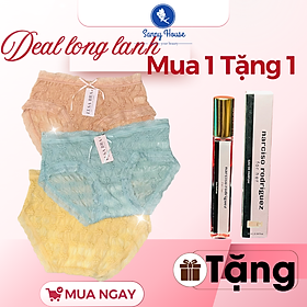 Combo Mix 3 Quần Lót Nữ Cao Cấp Nhiều Mẫu Xinh Xắn Tặng Kèm Nước Hoa Chiết 10ml Chính Hãng