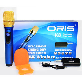 Mua MICRO KHÔNG DÂY ORIS K8 CỰC HÚT CHO LOA KÉO  AMPLY BỘ 1 MICRO - HÀNG NHẬP KHẨU