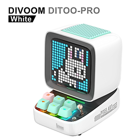 Divoom Point Tone Ditoo Pixel Âm Thanh Nhỏ Loa Bluetooth Mini Đồng Hồ Báo Thức Máy Tính Để Bàn Thể Thao Điện Tử RGB Lời Bài Hát Retro Color: green Set Type: Amplifier Sets
