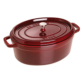 Nồi gang oval Staub Đỏ lựu 31cm
