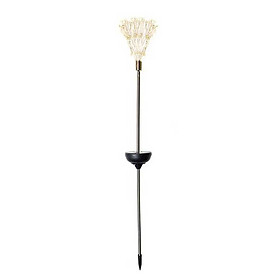Solar Ground Fireworks Lamp Dandelion Lamp Solar Pole Explosion Ball Fireworks Light 8 Modes Light Distance 10CM