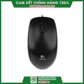 Chuột có dây Logitech B100- Hàng chính hãng