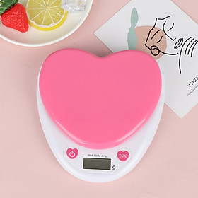 Cân Điện Tử Mini Hình Trái Tim Nhà Bếp 5Kg