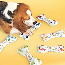 Xương nhồi bông chút chít hình HPBD đồ chơi cho chó mèo Saly Q PT52