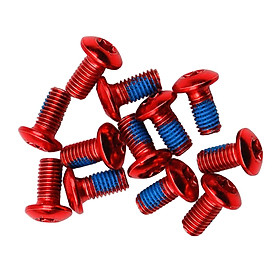 12pcs Mountain Bike Disc Brake Rotor Bolts MTB Bicycle M5x11.5mm Screws Stainless Steel T25 Cycle Bicycle Brake Disc Bolts Screw