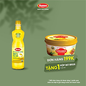 {Đơn 199k tặng hộp bơ 80g} Dầu ăn dinh dưỡng Ranee 950ml