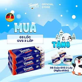 [MUA 3 LỐC TẶNG 6 CUỘN GIẤY VỆ SINH 3 LỚP NGẪU NHIÊN] Giấy Vệ Sinh Toipa 3 Lớp Bền Dai - Thương Hiệu Đức