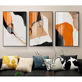 Tranh treo tường | Tranh bộ 3 bức colorful blocks printable, extra large wall art