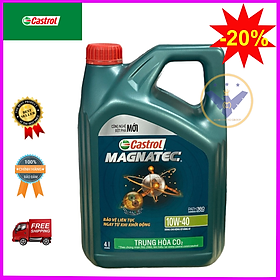 Dầu nhớt ô tô Castrol Magnatec 10W-40 SN-CF can 4 Lít