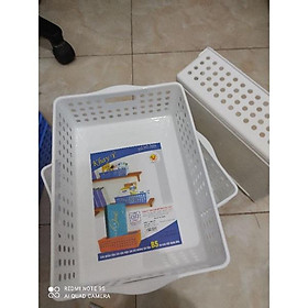 Khay đựng tài liệu B5 và vật dụng văn phòng có thể xếp chồng nhựa Việt Nhật chịu lực cao | Rổ Đựng Đồ Đa Năng