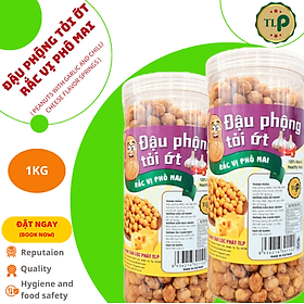 ĐẬU PHỘNG TỎI ỚT RẮC VỊ PHÔ MAI TÂN LỘC PHÁT COMBO 1KG - MỖI HŨ 500G