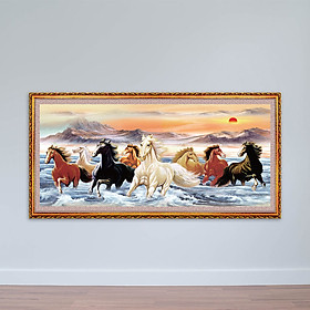 Mua Tranh treo tường hình con ngựa - Tranh mã đáo thành công W1810