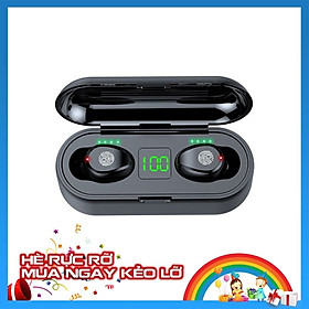 Tai Nghe Bluetooth Không Dây Lanith 5.0 TWS F9 - Tai Nghe Airpord Cao Cấp - Tai Nghe Bluetooth Nhét Tai Kiểu Dáng Độc Đáo, Nhỏ Gọn - Âm Thanh Mềm Mượt, Thoải Mái, Không Làm Nhức Tai - Hàng Nhập Khẩu - TAI000F9B