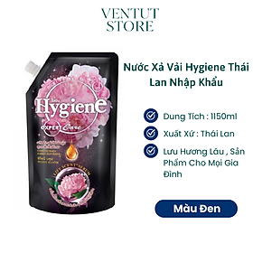 Nước xả vải Hygiene Thái Lan đậm đặc Túi 1150ml  Màu Đen