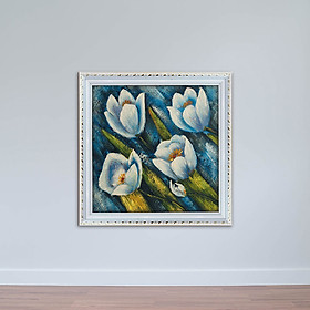Mua Tranh canvas khung composite hoa lá sơn dầu W1877