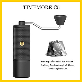 Cối xay cà phê Timemore C5 – C5ESP | Lưỡi xay thế hệ mới – S2C-042-III