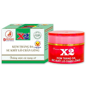 CREAM X2 - KEM TRẮNG DA SE KHÍT LỖ CHÂN LÔNG - 8g