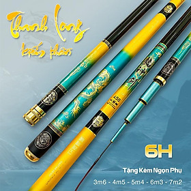 Cần câu tay Thanh Long Kiếm Thần 6H28i tặng kèm ngọn phụ AnhNam-Fishing