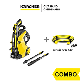 Combo Máy phun rửa áp lực cáo Karcher K 5 Full Control và dây cấp nước 1.5m