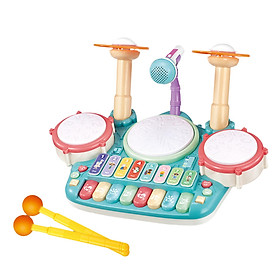 Drum Toy Musical Percussion Colorful 5 in 1 for Child Toddlers Kids