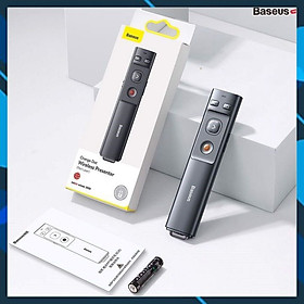 Mua Bút Laser trình chiếu Baseus Orange Dot Wireless Presenter cho Laptop/ Macbook (100m. 2.4Ghz USB/Type C Receiver) -Hàng Chính Hãng