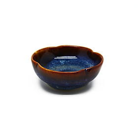 Hình ảnh 06 Chén chấm hình hoa S1 Đông Gia - xanh sóng biển 8094.
Flower fish sauce bowl D9.5