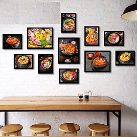 Mua Bộ 11 khung ảnh treo tường có kính trang trí mì cay có khung và kính KA281 (Tặng đinh 3 chân|)