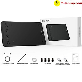 Mua BẢNG VẼ ĐIỆN TỬ XP-PEN DECO MINI7 ANDROID HỖ TRỢ CẢM ỨNG NGHIÊNG BÚT VẼ KHÔNG SẠC P05D - HÀNG CHÍNH HÃNG