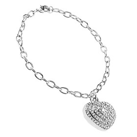 Fashion Heart-shaped Set Auger Bracelet  Bracelets