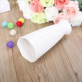 Mua Bình sứ cắm hoa vân sọc sang trọng cao cấp dài 30cm trang trí để bàn  kệ tủ  quán cafe