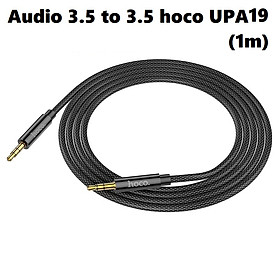 Mua   3.5 to 3.5   Cáp âm thanh AUX 2 đầu 3.5 mm cho điện thoại tai nghe laptop loa hoco UPA16 dây dẹp UPA19 dây dù (1m) _ Hàng chính hãng