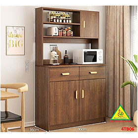 Mua Tủ bếp gia đình gỗ MDF phong cách hiện đại 4TB06 - Nội thất lắp ráp Viendong Adv