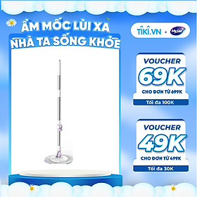 Mua Cây Lau Nhà Đơn MyJae Sợi Microfiber Xoay 360 Độ Phù Hợp Cho Nhiều Loại Thùng Lau 134cm