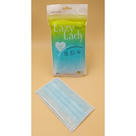 Túi 10 cái khẩu trang y tế tĩnh điện Lazy Lady _Chống bụi, chống vi khuẩn đạt tiêu chuẩn y tế Âu Mỹ, Nhập khẩu Đài Loan